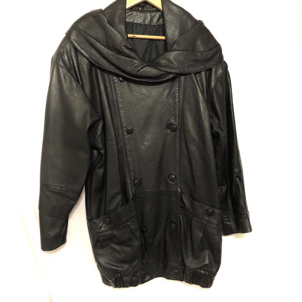 Vintage Boutique Long Leather Jacket